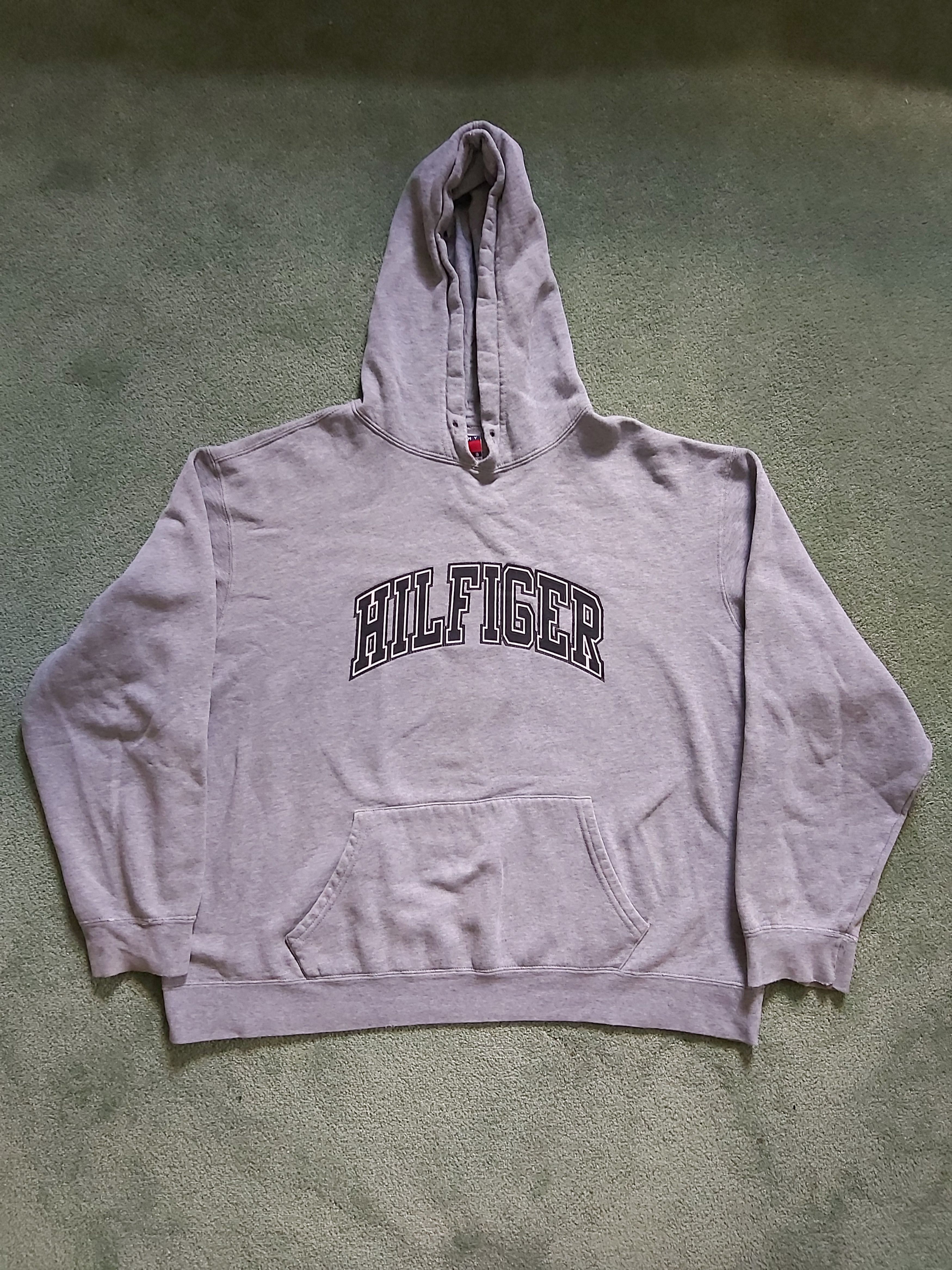 Tommy Hilfiger Vintage Tommy Hilfiger Gray Hoodie Size US XL / EU 56 / 4 - 1 Thumbnail