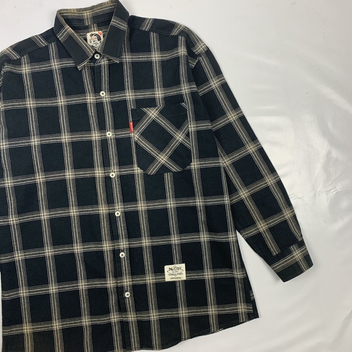 The Real McCoy's Vintage Designer Mc Coy Industry Button Up Shirt Size US L / EU 52-54 / 3 - 3 Thumbnail