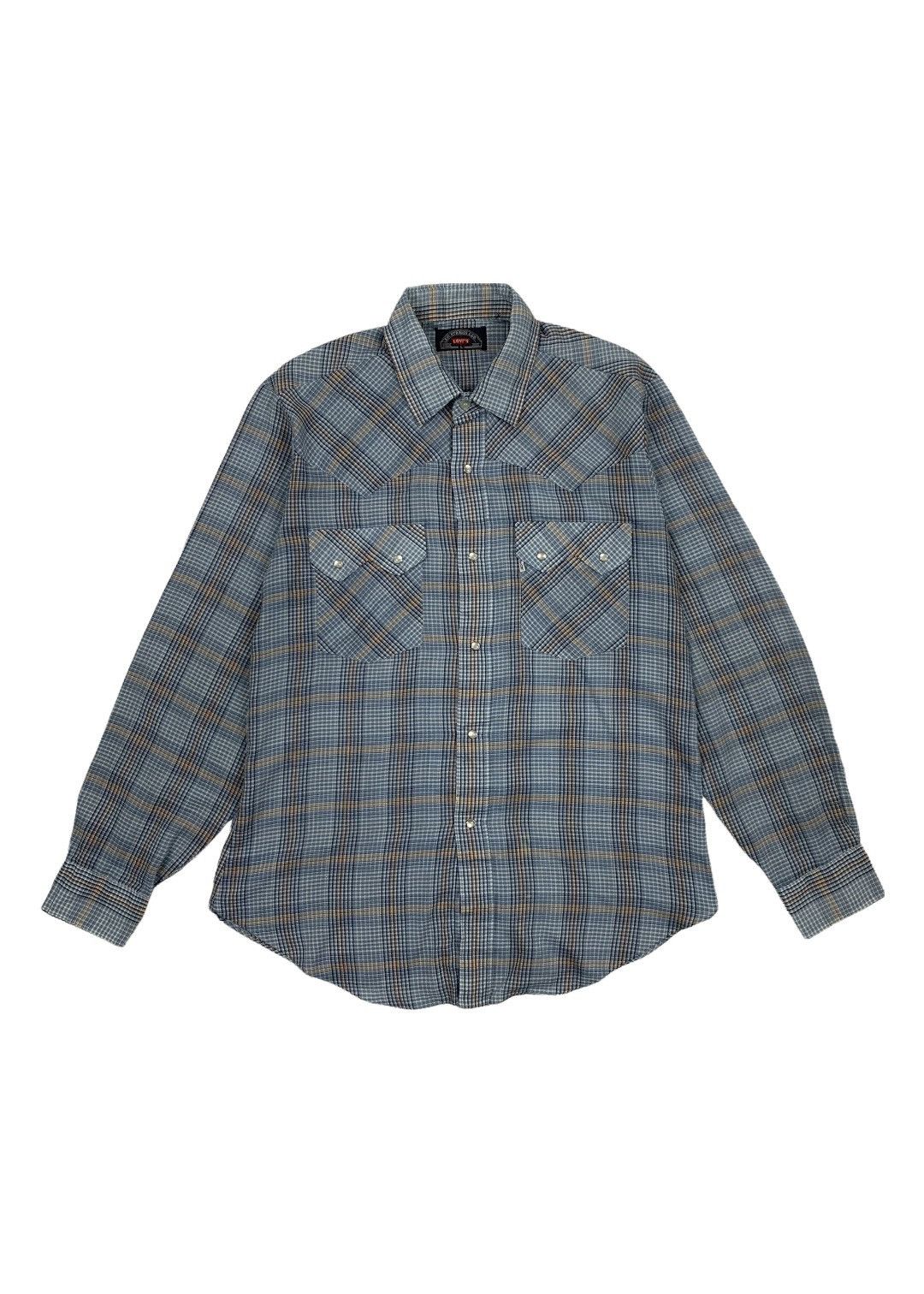 Levi's × Levi's Vintage Clothing × Vintage Vintage Levi’s Big E Snap Button Up Shirt Size US L / EU 52-54 / 3 - 1 Thumbnail