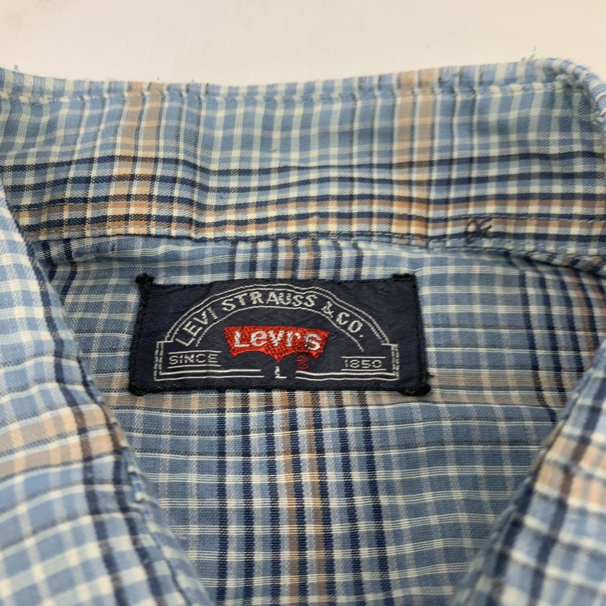 Levi's × Levi's Vintage Clothing × Vintage Vintage Levi’s Big E Snap Button Up Shirt Size US L / EU 52-54 / 3 - 7 Thumbnail