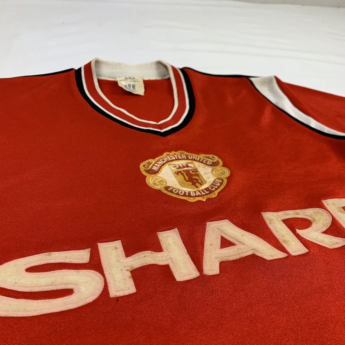 Adidas Vintage 1984 Manchester United Sharp Adidas Jersey Size US XXS / EU 40 - 5 Thumbnail