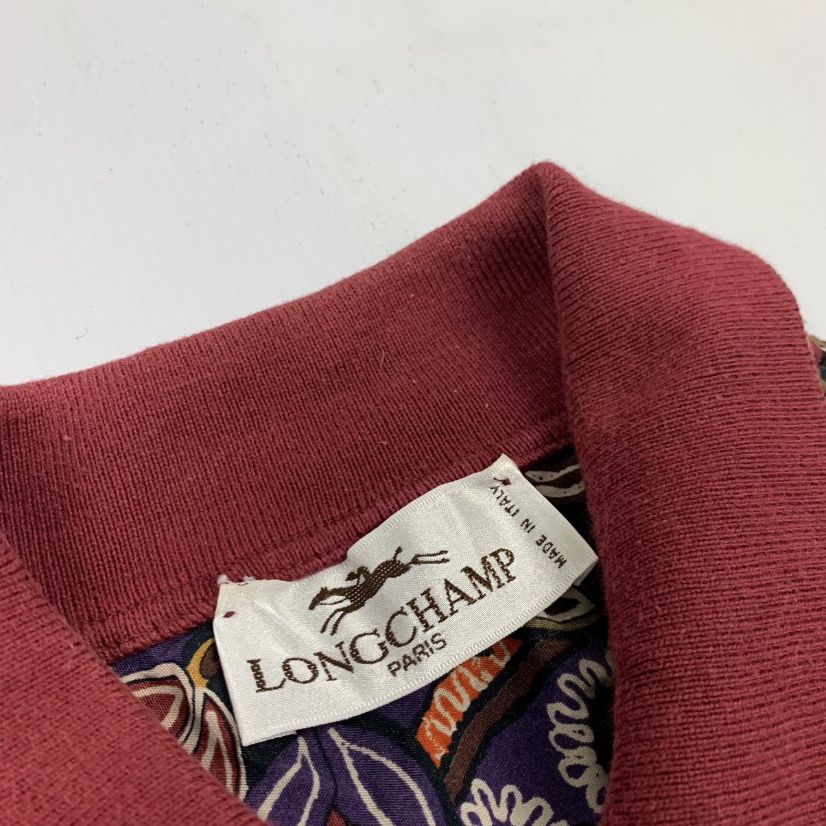 Longchamp Vintage Longcham Paris Paisley Flower Collar Shirt Size US L / EU 52-54 / 3 - 9 Thumbnail