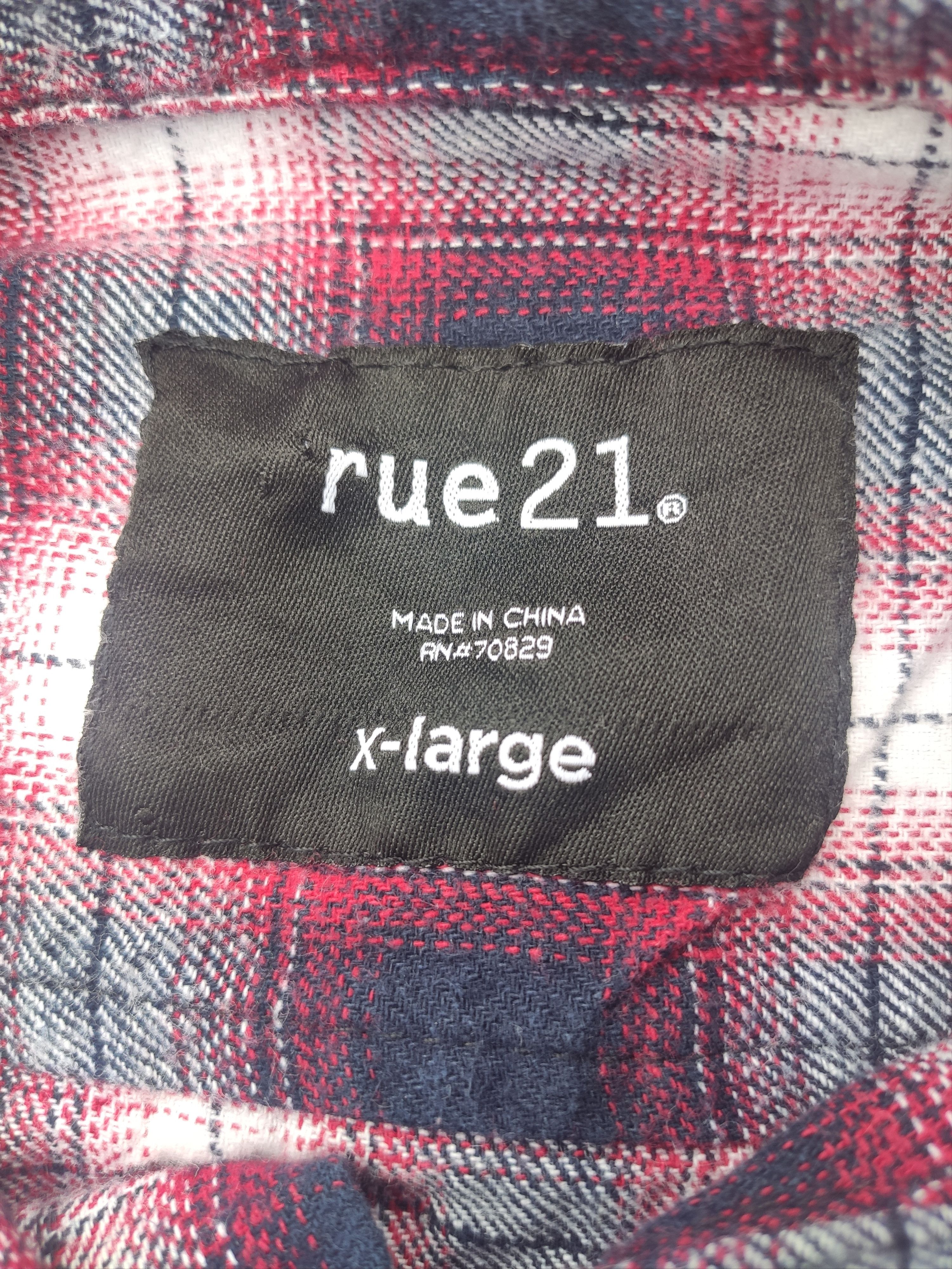 Flannel × Japanese Brand rue21 Plaid Tartan Checked Flannel Button Ups Shirt Size US L / EU 52-54 / 3 - 4 Thumbnail