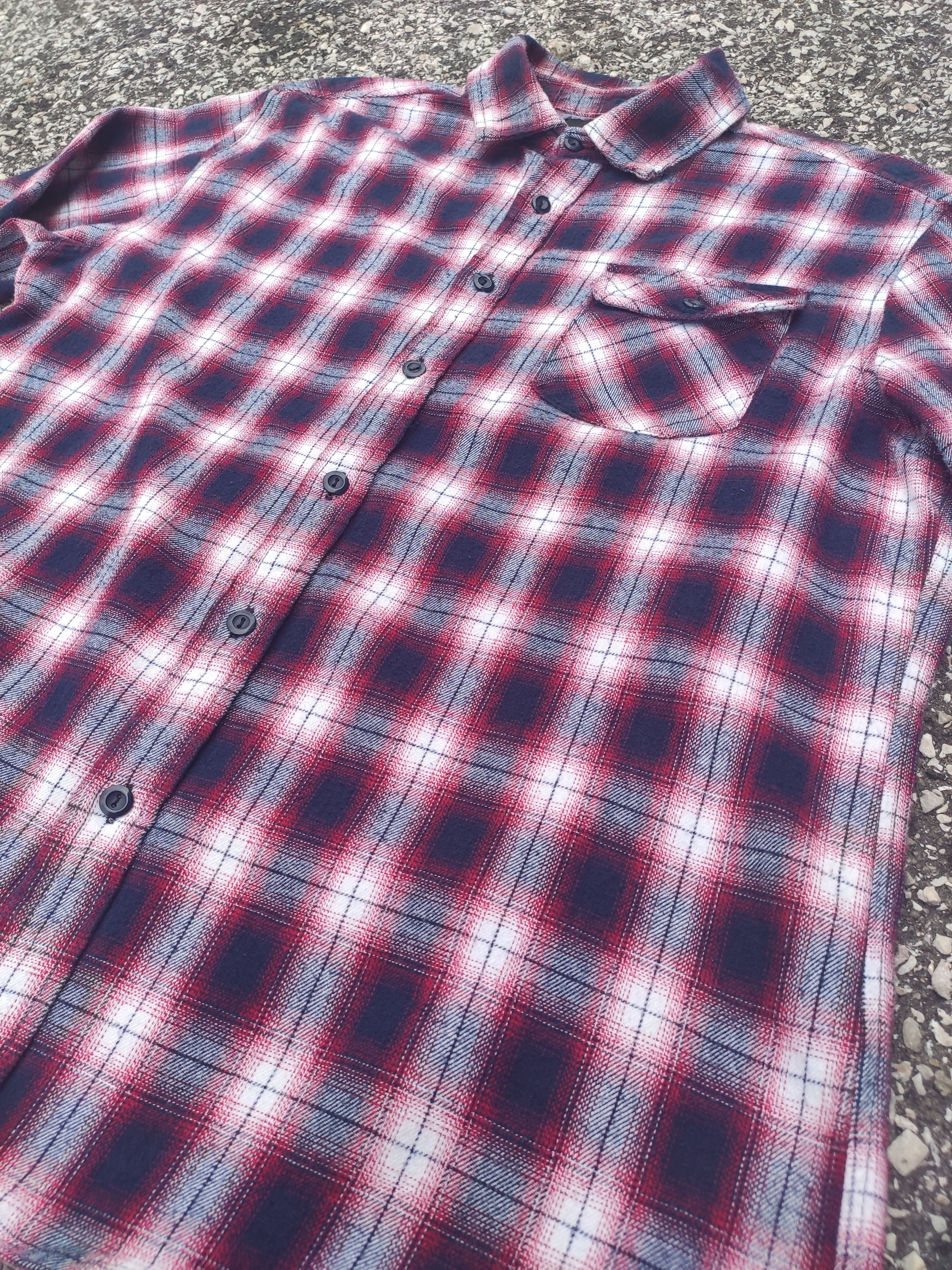 Flannel × Japanese Brand rue21 Plaid Tartan Checked Flannel Button Ups Shirt Size US L / EU 52-54 / 3 - 3 Thumbnail
