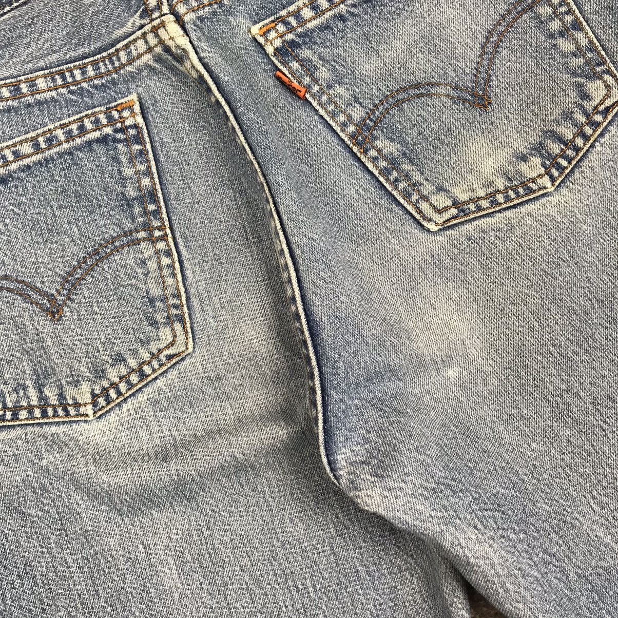 Levi's Vintage 80’s Levi’s 550 Orange Tab 299 Button Jeans Size US 31 - 15 Thumbnail