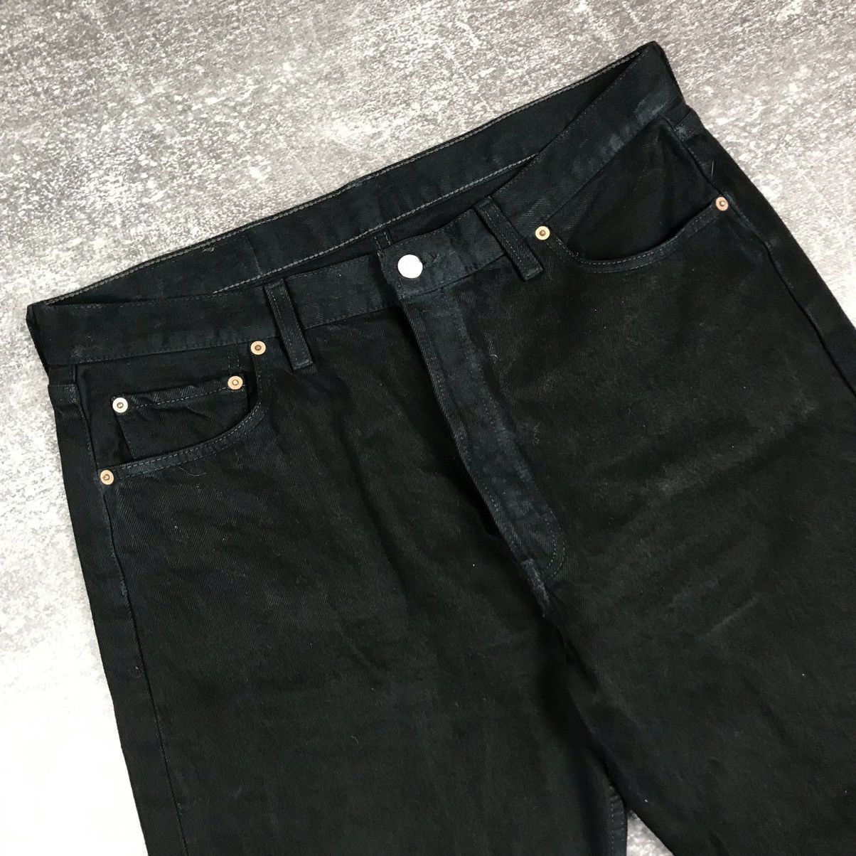 Levi's Vintage Levi’s 501 273 Button Black Jeans Size US 38 / EU 54 - 7 Thumbnail