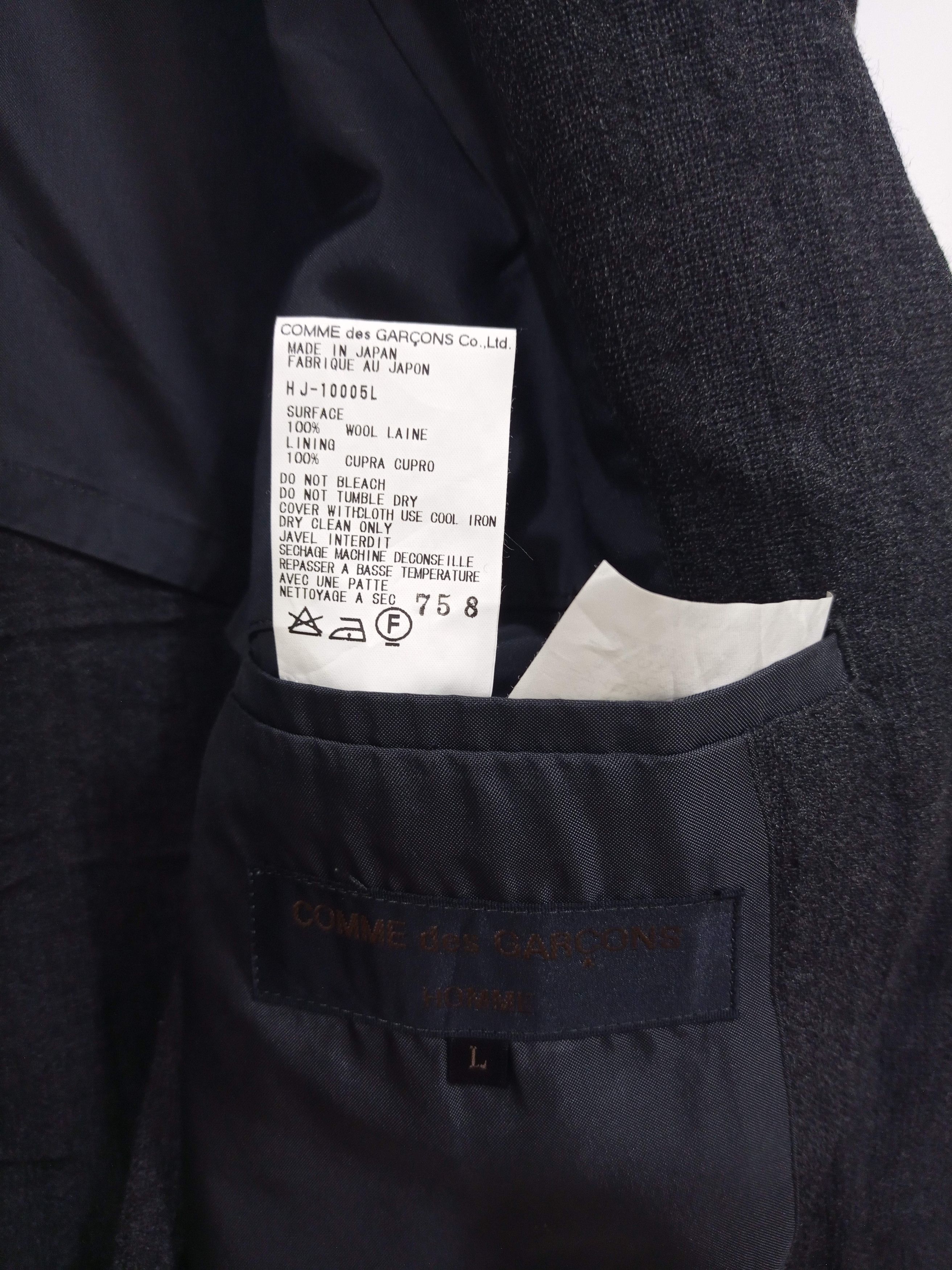 Comme des Garcons Homme Plus AD1999 Comme Des Garcons Wool Suits Size 48L - 5 Thumbnail