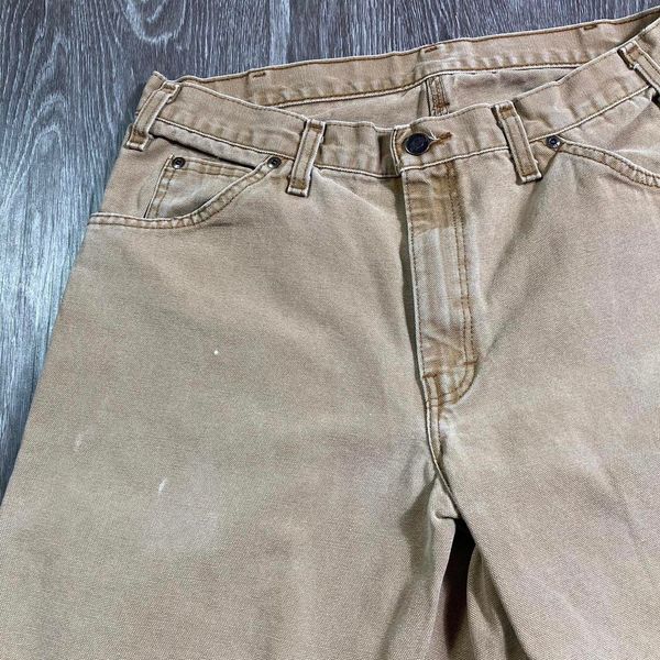 Vintage Khaki Sun Faded Dickies Carpenter Pants | Grailed