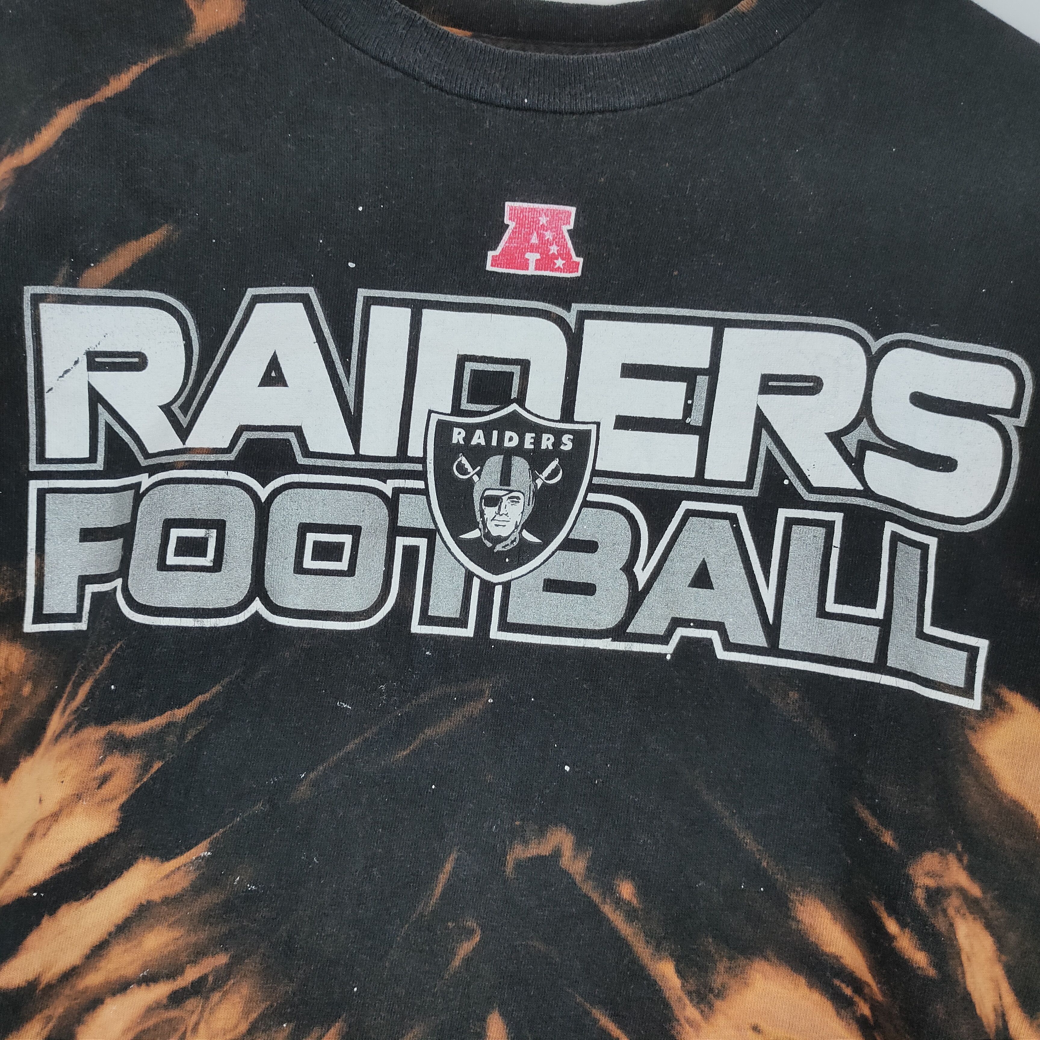 Bleach × NFL NFL RAIDERS FOOTBALL Spellout Logo American Rugby Shirt Size US L / EU 52-54 / 3 - 3 Thumbnail