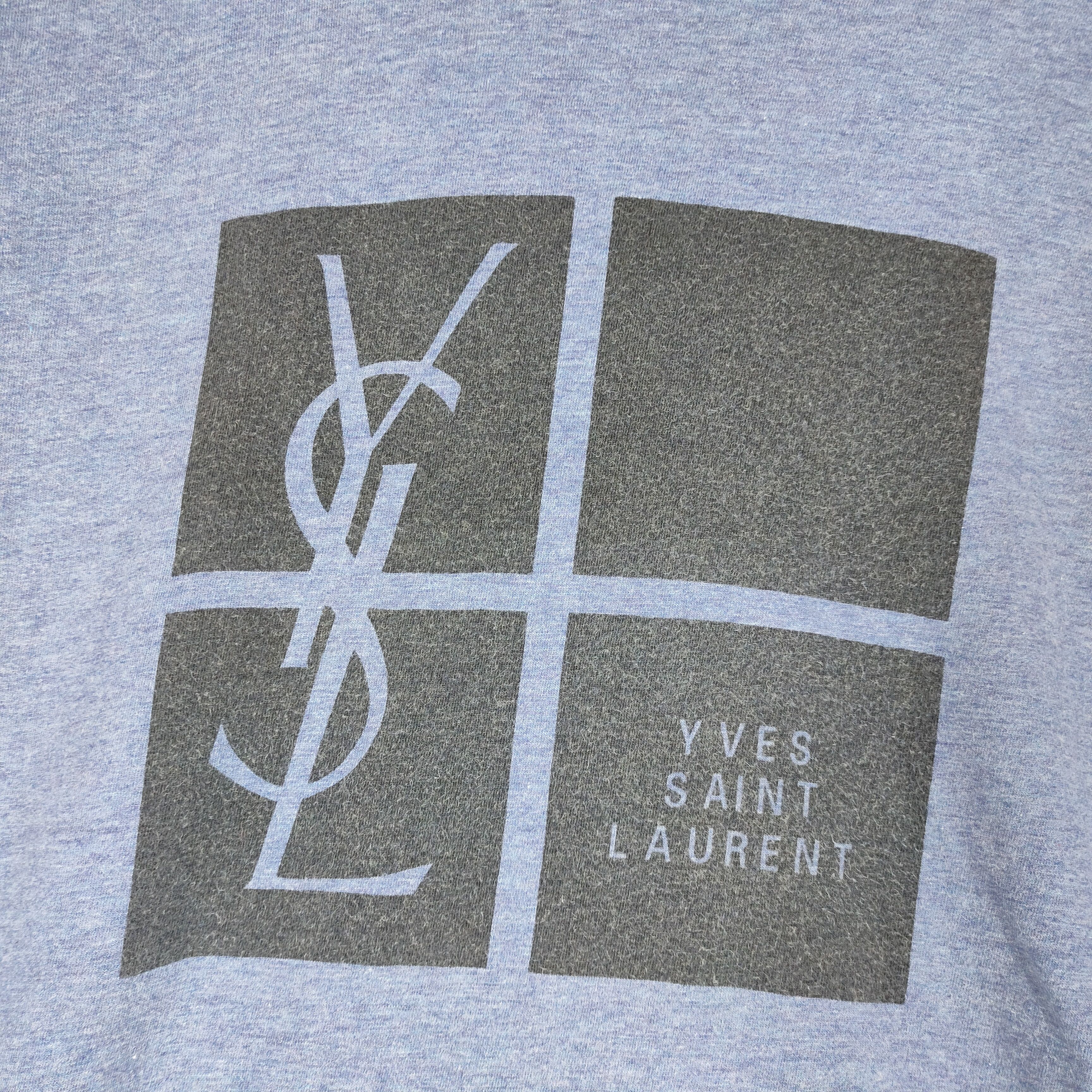 Vintage Vintage YVES SAINT LAURENT YSL Big Print Logo Shirt Size US M / EU 48-50 / 2 - 3 Thumbnail