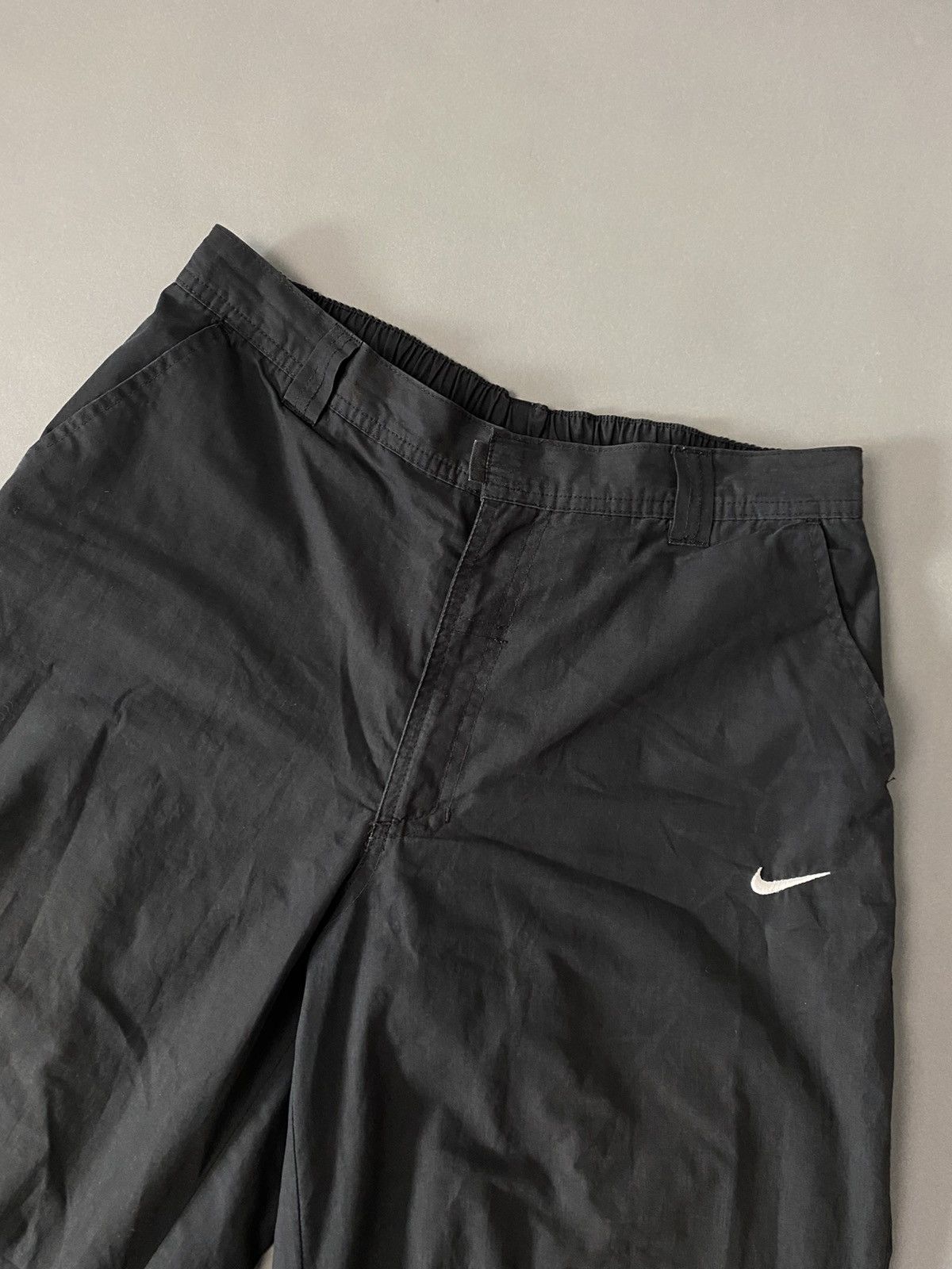 Nike × Vintage Nike vintage black track pants small swoosh 2000s Size US 30 / EU 46 - 2 Thumbnail