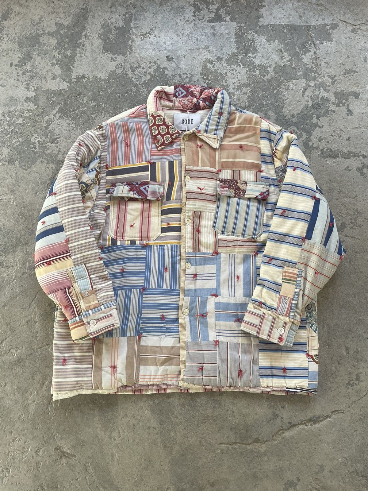Bode Heavy Quilted Patchwork Coat | Grailed