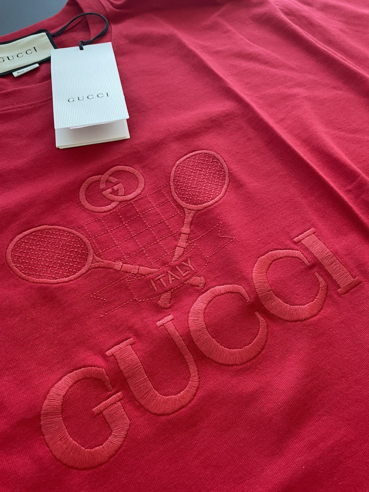 Gucci Rare Limited Edition Super Runway Gucci Tennis Tee Size US XL / EU 56 / 4 - 2 Thumbnail