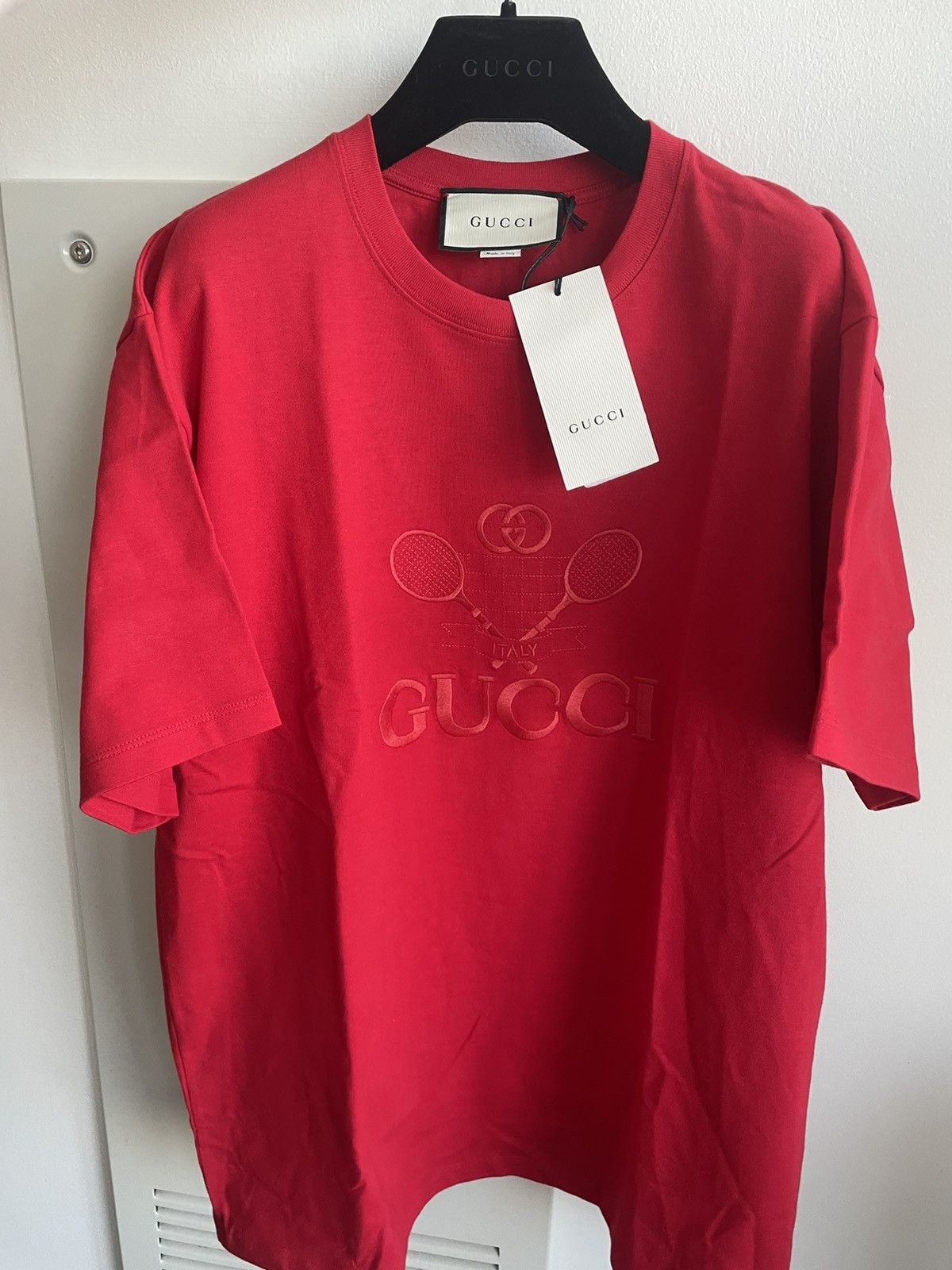 Gucci Rare Limited Edition Super Runway Gucci Tennis Tee Size US XL / EU 56 / 4 - 22 Thumbnail