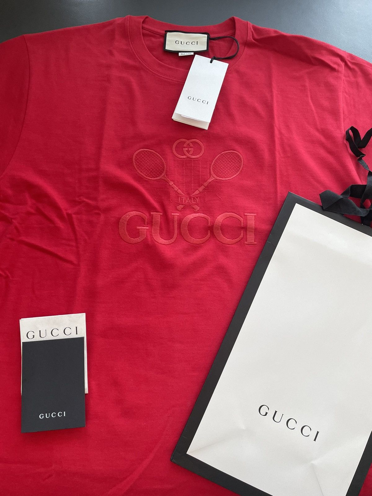 Gucci Rare Limited Edition Super Runway Gucci Tennis Tee Size US XL / EU 56 / 4 - 14 Thumbnail