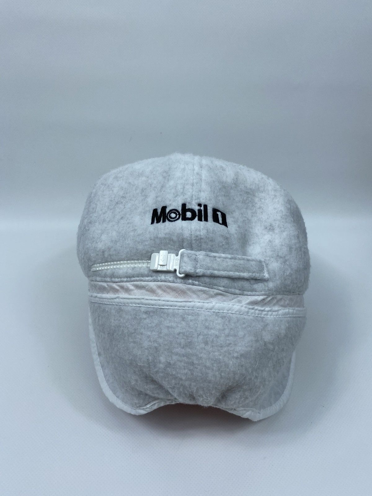 Porsche Design × Vintage 80s Porsche Mobil 1 Vintage Big Logo Fleece Winter Cap Hat Size ONE SIZE - 7 Thumbnail