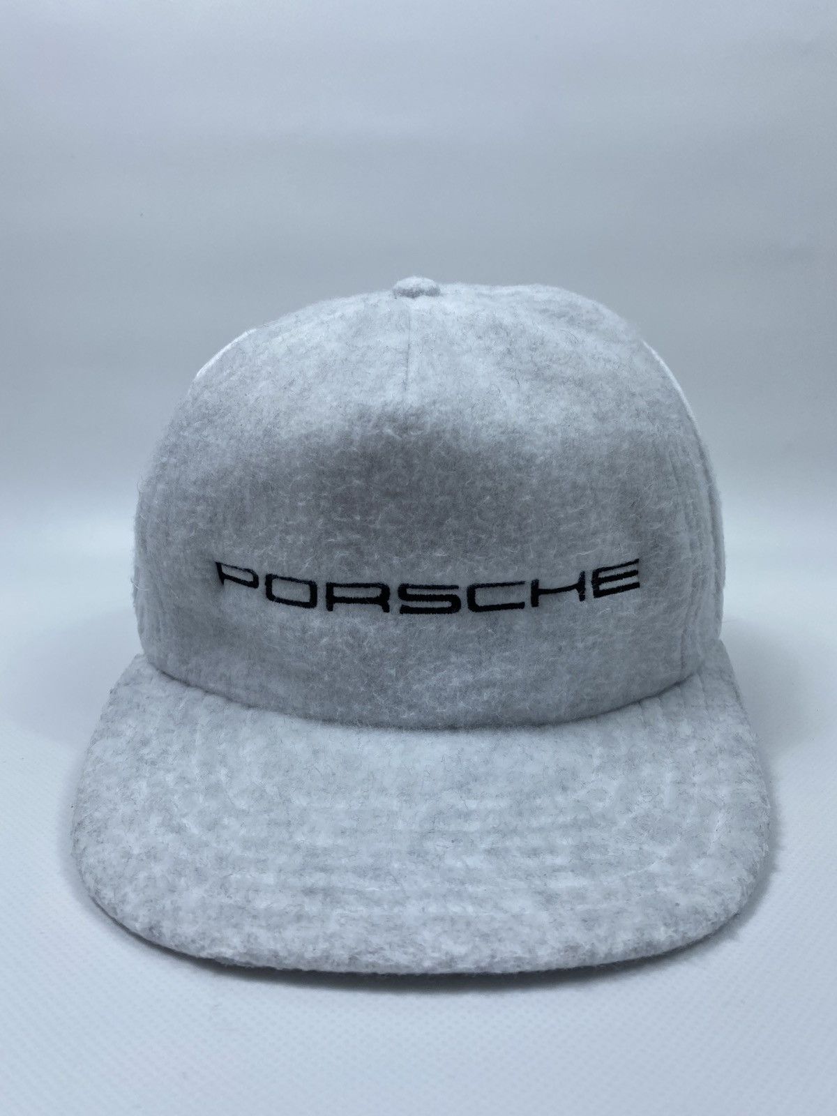 Porsche Design × Vintage 80s Porsche Mobil 1 Vintage Big Logo Fleece Winter Cap Hat Size ONE SIZE - 4 Thumbnail
