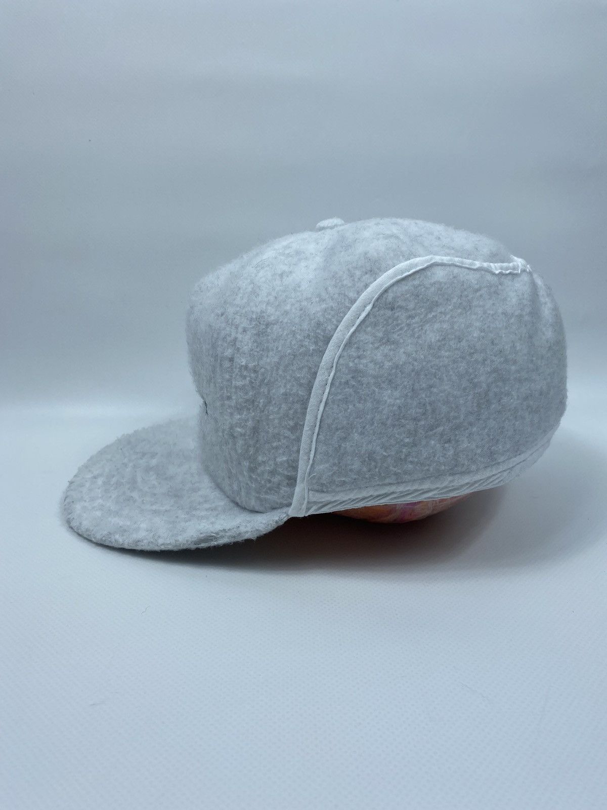 Porsche Design × Vintage 80s Porsche Mobil 1 Vintage Big Logo Fleece Winter Cap Hat Size ONE SIZE - 6 Thumbnail