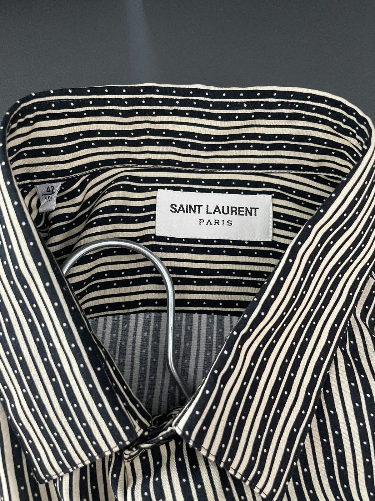 Saint Laurent Paris × Yves Saint Laurent BrandNew Iconic Chemise Viscose Shirt Limited Edition Runway Size US XL / EU 56 / 4 - 3 Thumbnail