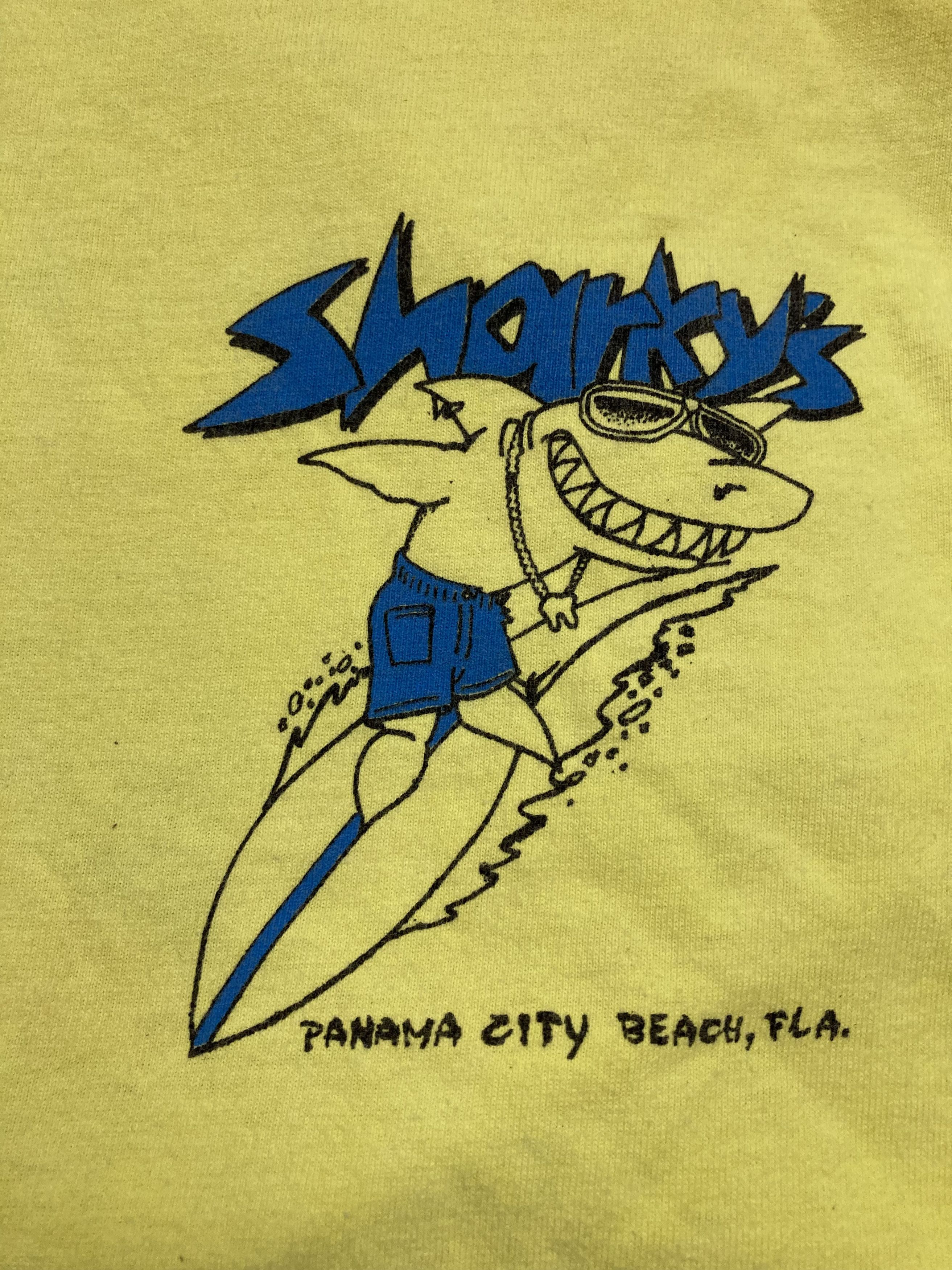 Vintage Vintage 1992 Sharkys single stitch rare tee Size US M / EU 48-50 / 2 - 5 Thumbnail