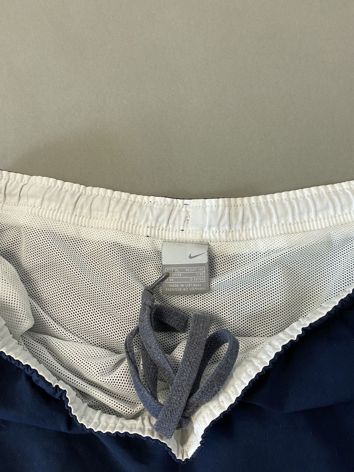 Nike × Vintage Nike vintage navy track pant shorts small swoosh 2000s Size US 34 / EU 50 - 3 Thumbnail