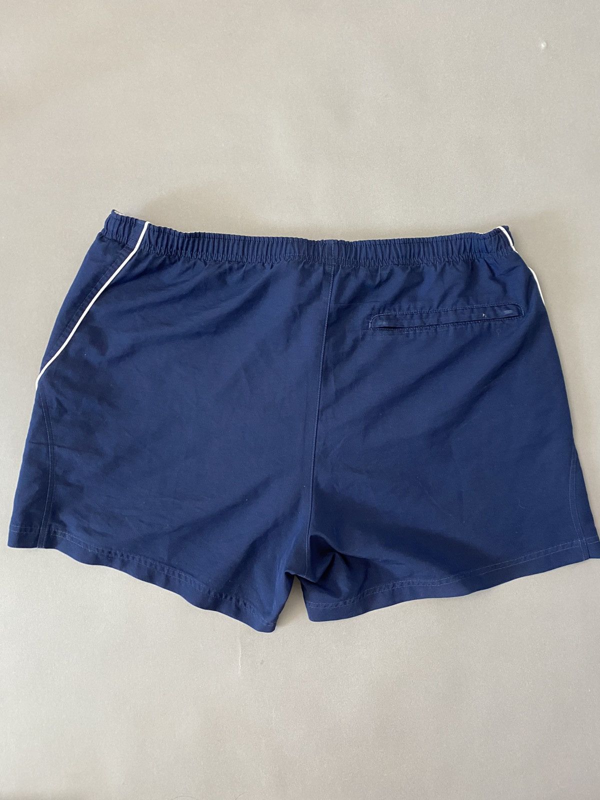 Nike × Vintage Nike vintage navy track pant shorts small swoosh 2000s Size US 34 / EU 50 - 4 Thumbnail