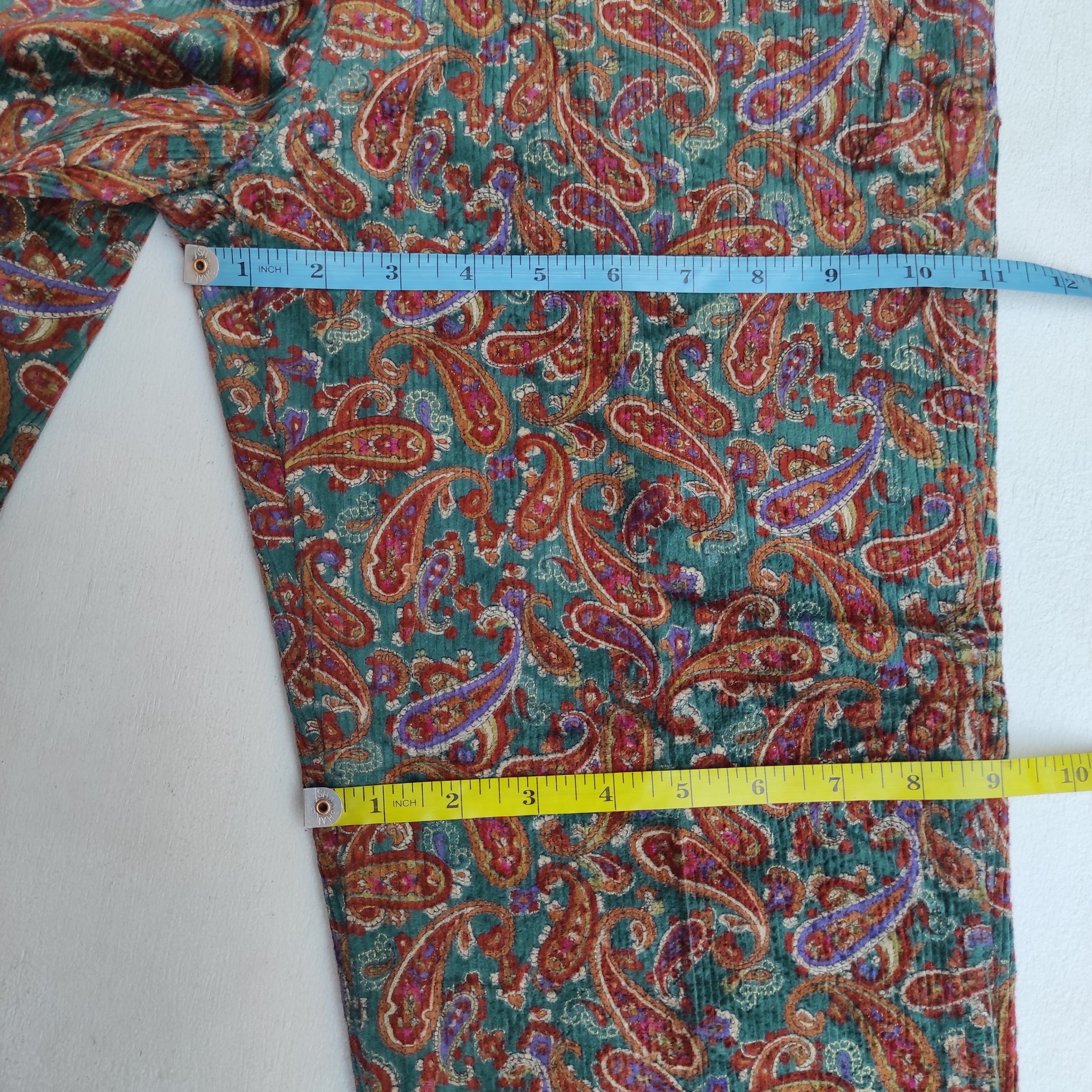 Hysteric Glamour 80s Cheminee High Waist Paisley Corduroy pants size 25 Size 25" / US 0 / IT 36 - 17 Thumbnail