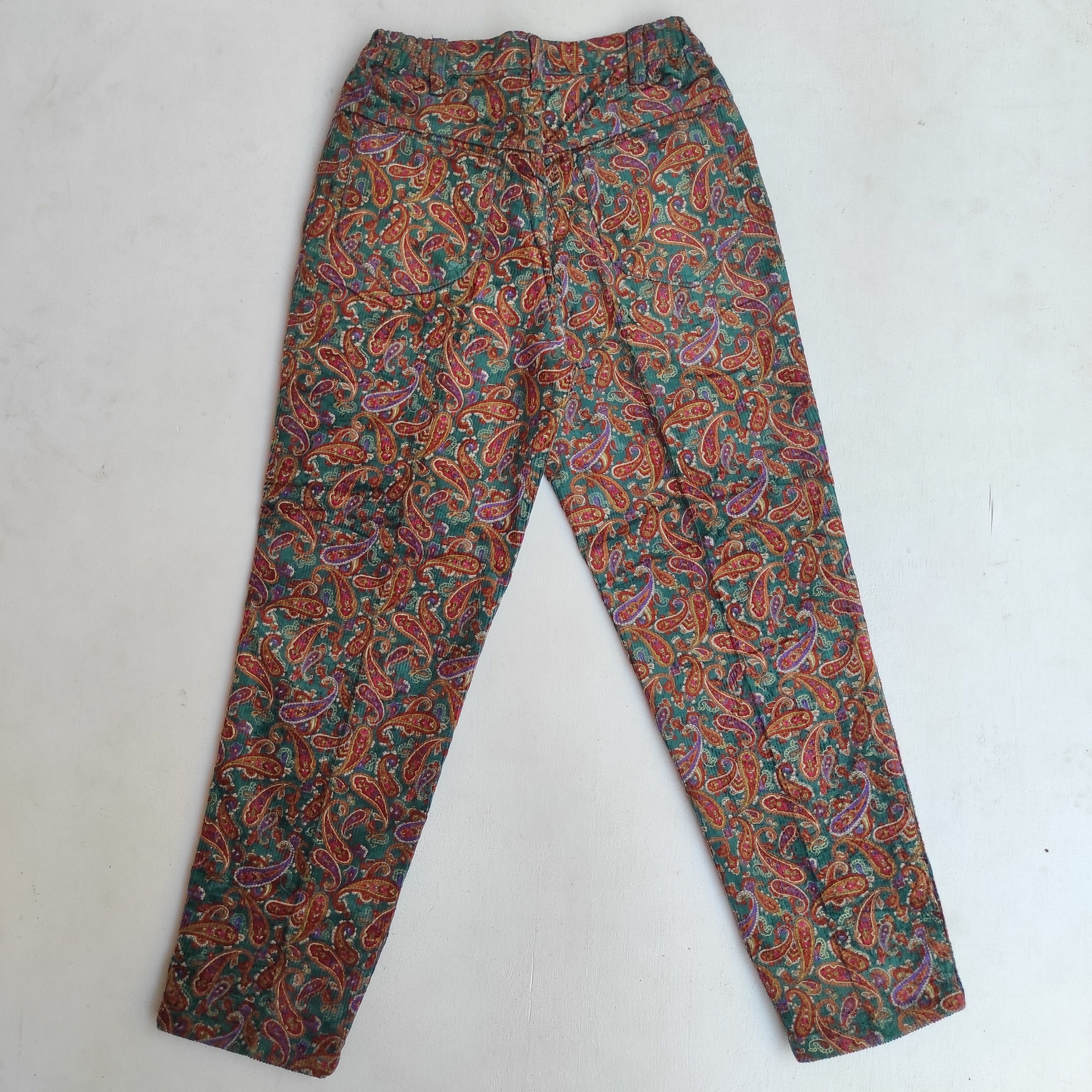 Hysteric Glamour 80s Cheminee High Waist Paisley Corduroy pants size 25 Size 25" / US 0 / IT 36 - 11 Thumbnail