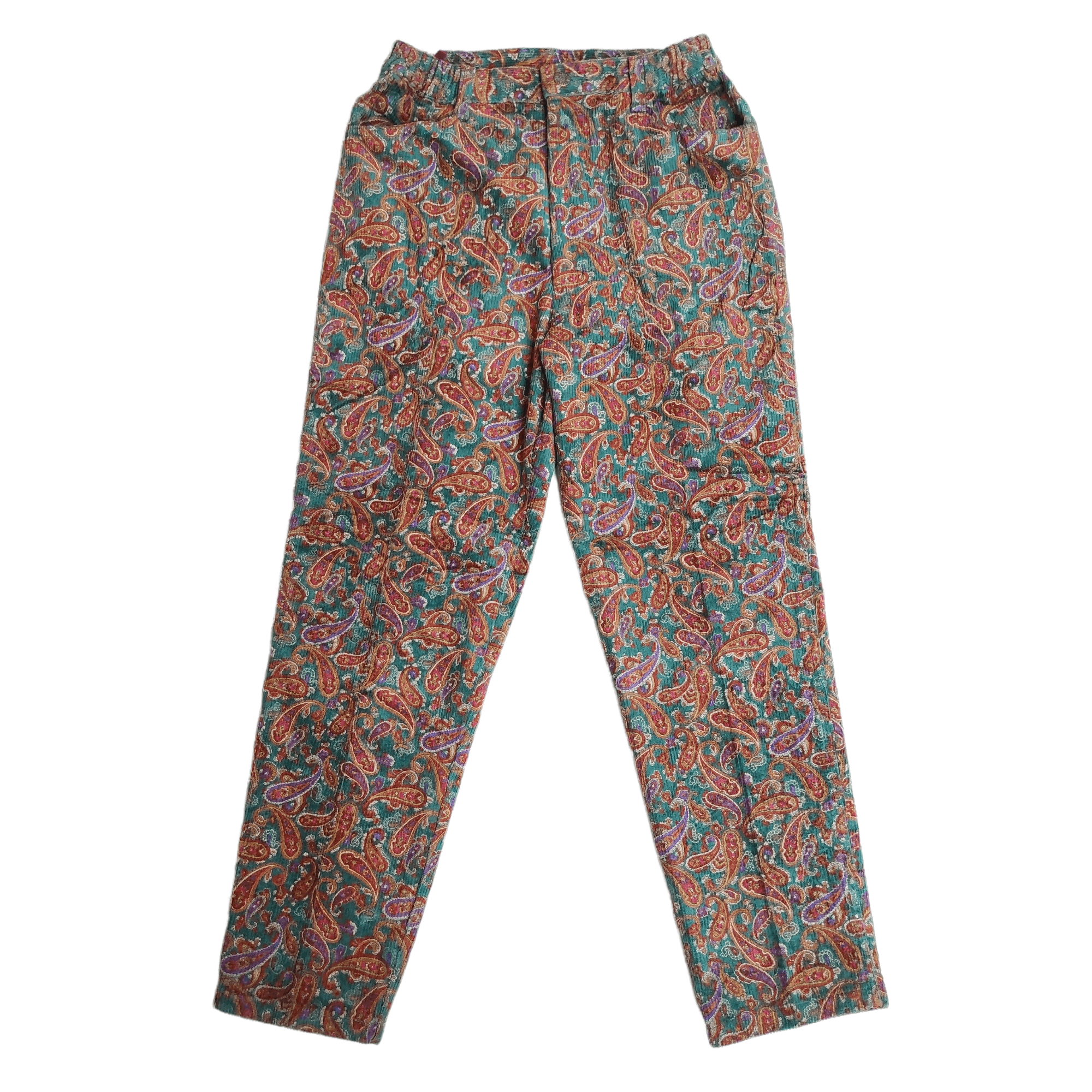 Hysteric Glamour 80s Cheminee High Waist Paisley Corduroy pants size 25 Size 25" / US 0 / IT 36 - 1 Thumbnail