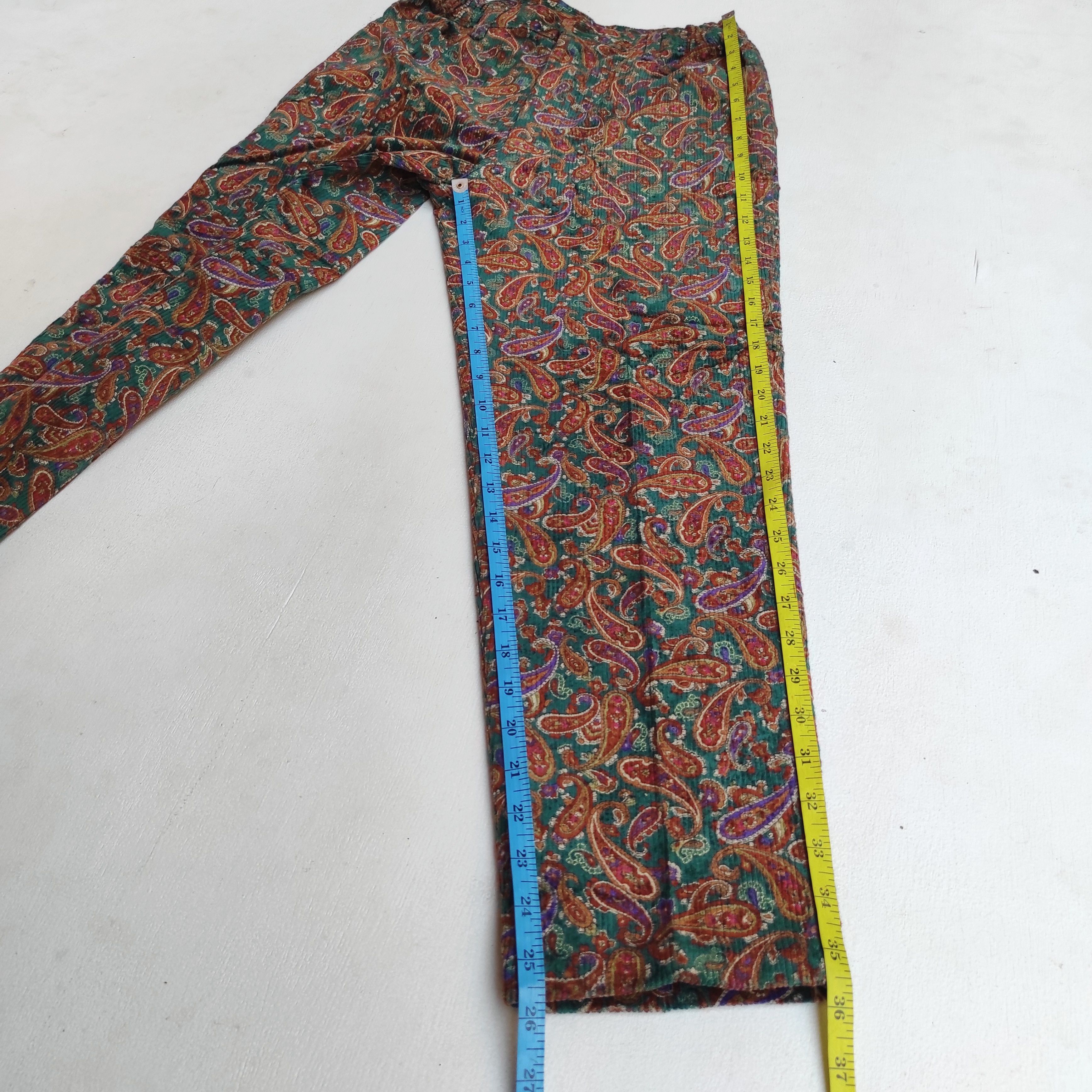 Hysteric Glamour 80s Cheminee High Waist Paisley Corduroy pants size 25 Size 25" / US 0 / IT 36 - 19 Thumbnail