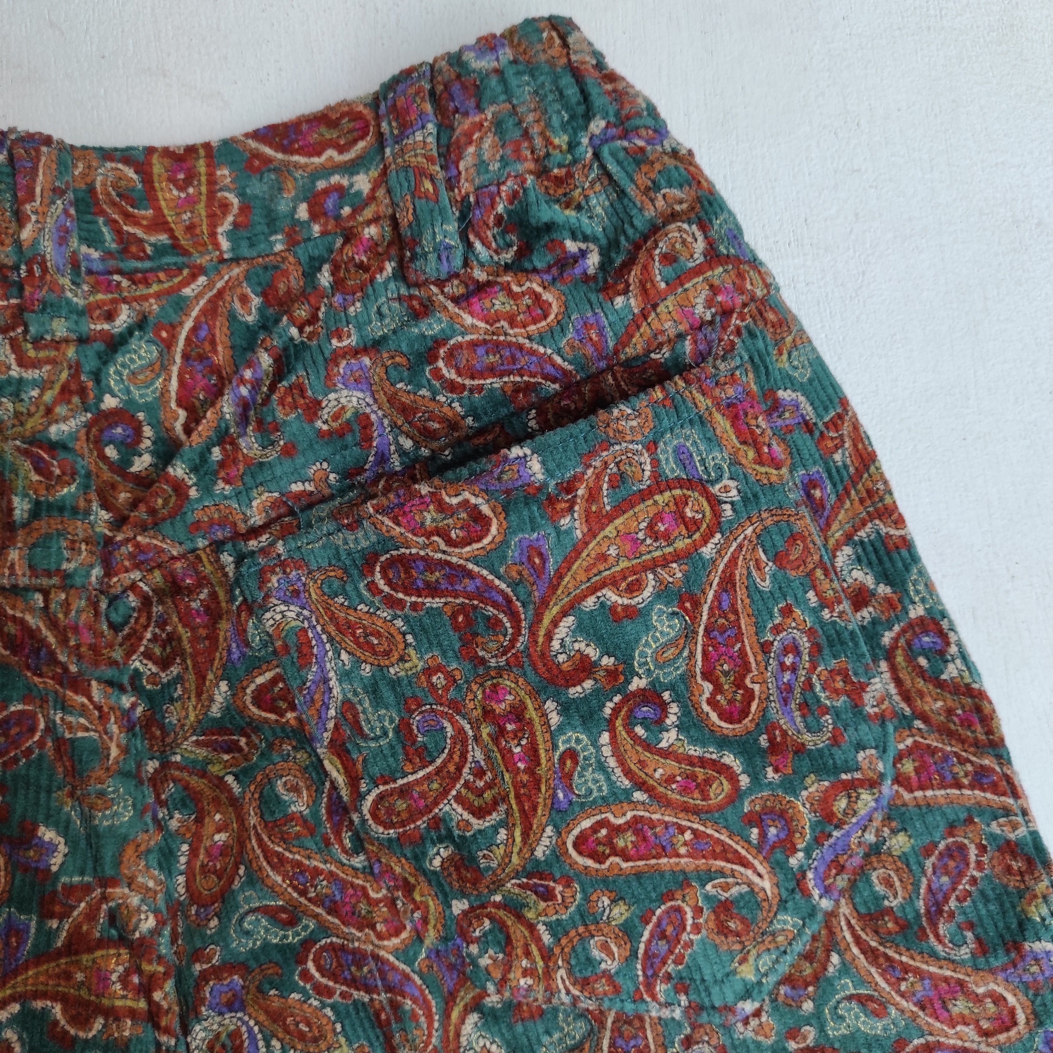Hysteric Glamour 80s Cheminee High Waist Paisley Corduroy pants size 25 Size 25" / US 0 / IT 36 - 14 Thumbnail