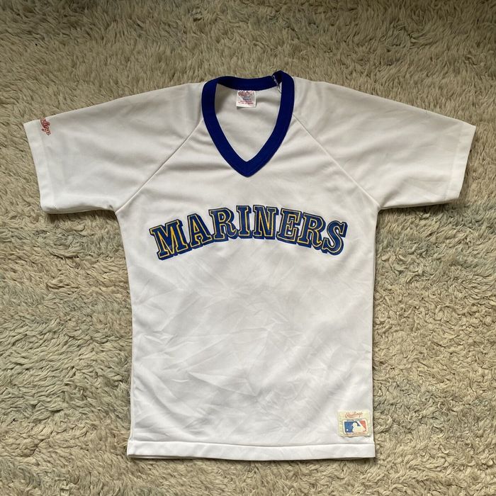 80's Seattle Mariners Rawlings MLB Jersey T Shirt Size Large – Rare VNTG