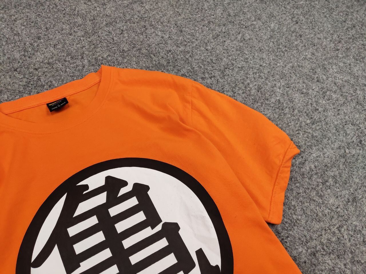 Anime Vintage Dragon Ball Anime with Hieroglyph Orange T Shirt Size US L / EU 52-54 / 3 - 9 Thumbnail