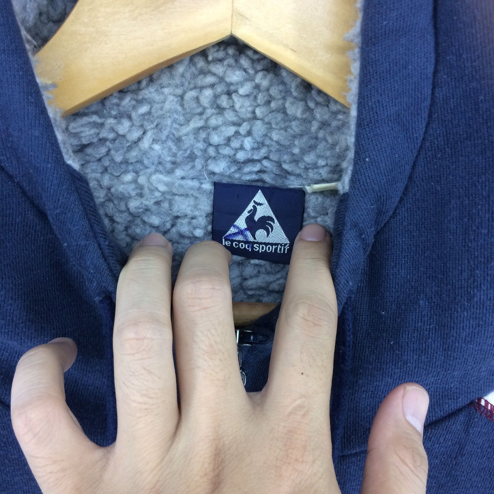 Le Coq Sportif Vintage Le Coq Sportif Big Logo Hoodie Jacket | XXL Size US XXL / EU 58 / 5 - 4 Thumbnail