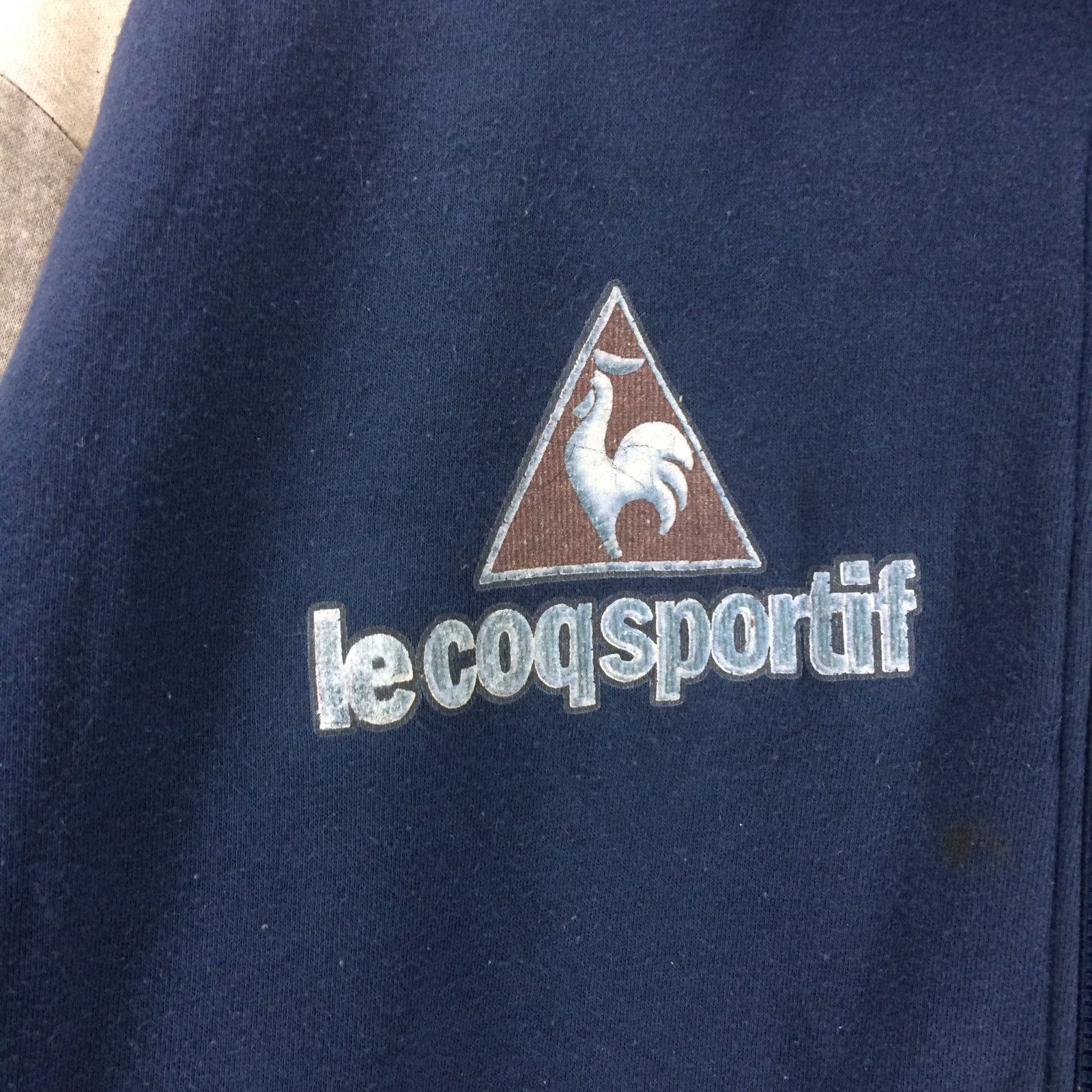 Le Coq Sportif Vintage Le Coq Sportif Big Logo Hoodie Jacket | XXL Size US XXL / EU 58 / 5 - 3 Thumbnail