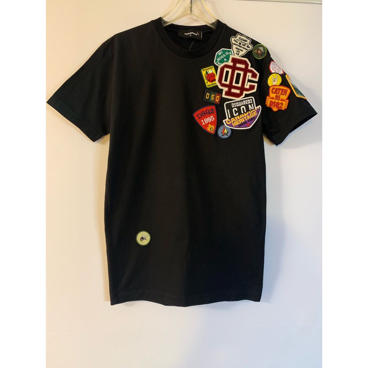 【送料&関税込】Dsquared2 Logo Patch Crewneck T-shirt Dsquared2 Men's 