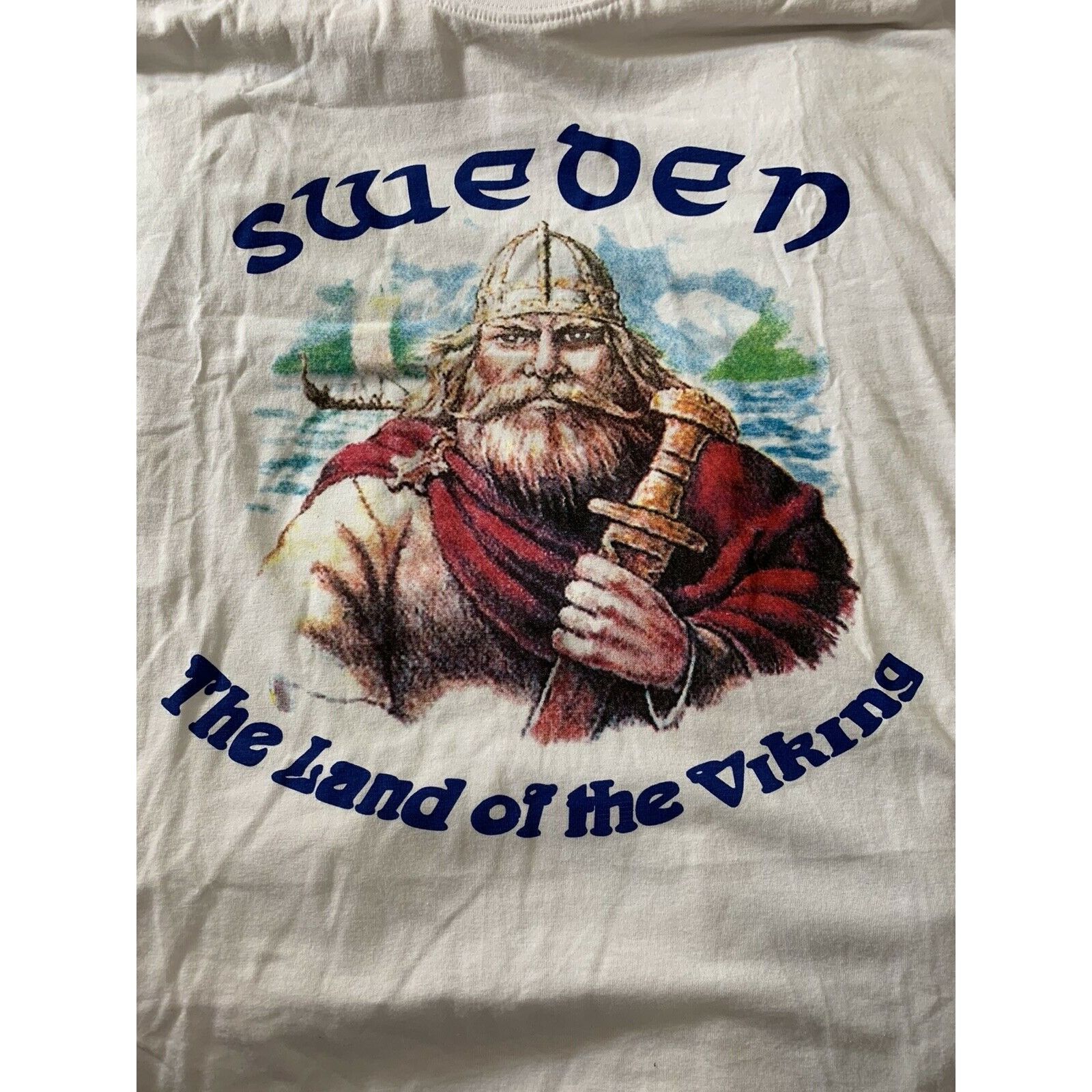 Other Vintage SWEDEN The Land of the Viking Men’s Sz L T shirt Size US L / EU 52-54 / 3 - 6 Thumbnail