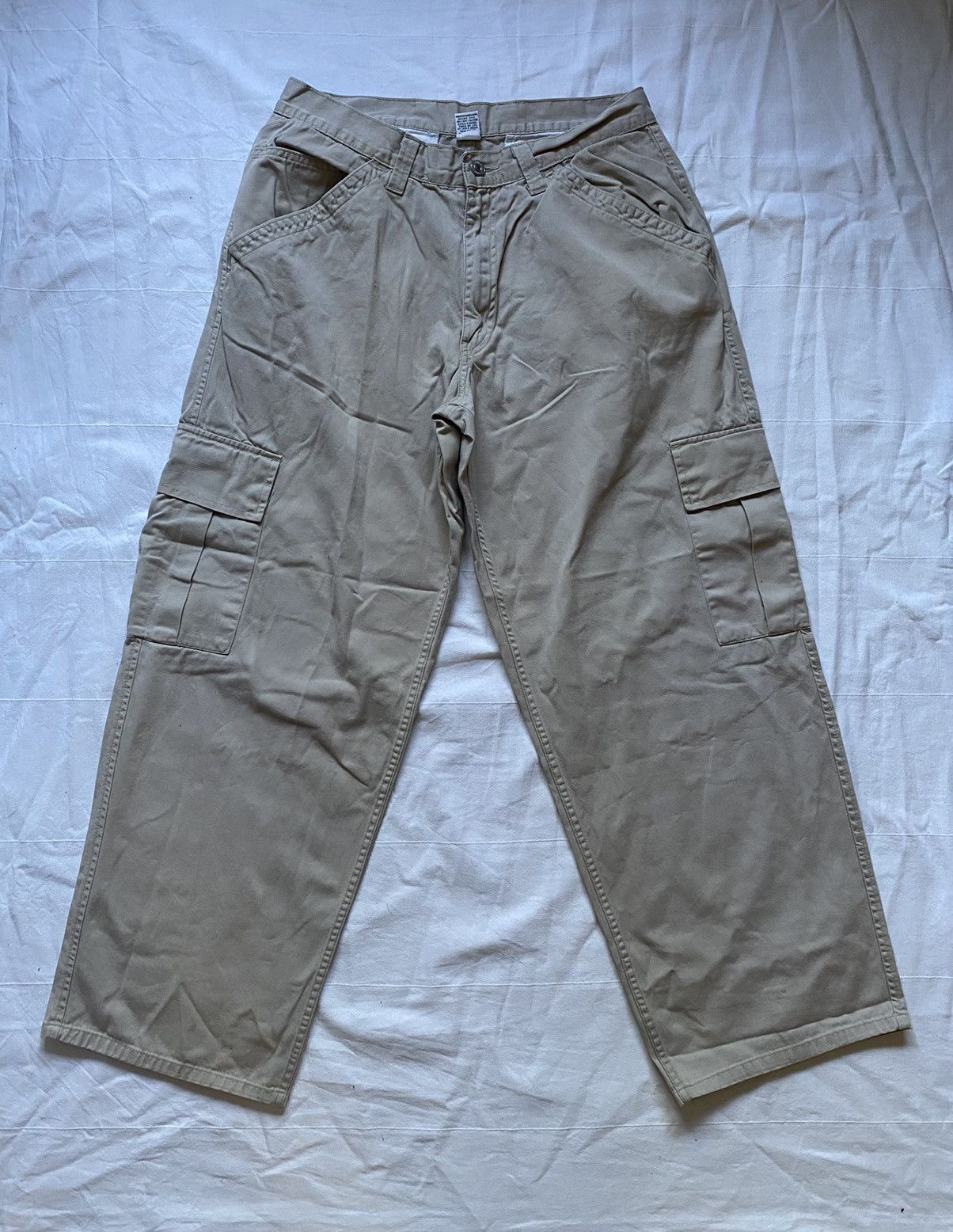 Vintage Relaxed Levi’s Khaki Cargo Pants | Grailed