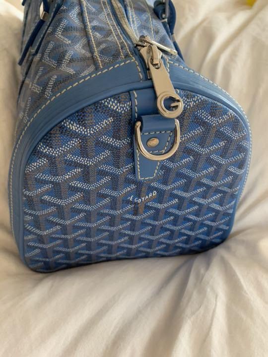 Goyard Blue Goyard Boston Bag Size 34 - 3 Thumbnail