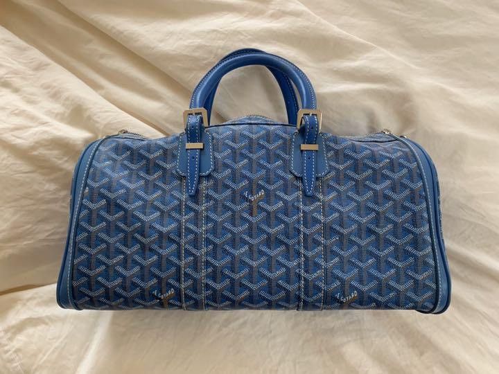 Goyard Blue Goyard Boston Bag Size 34 - 1 Thumbnail