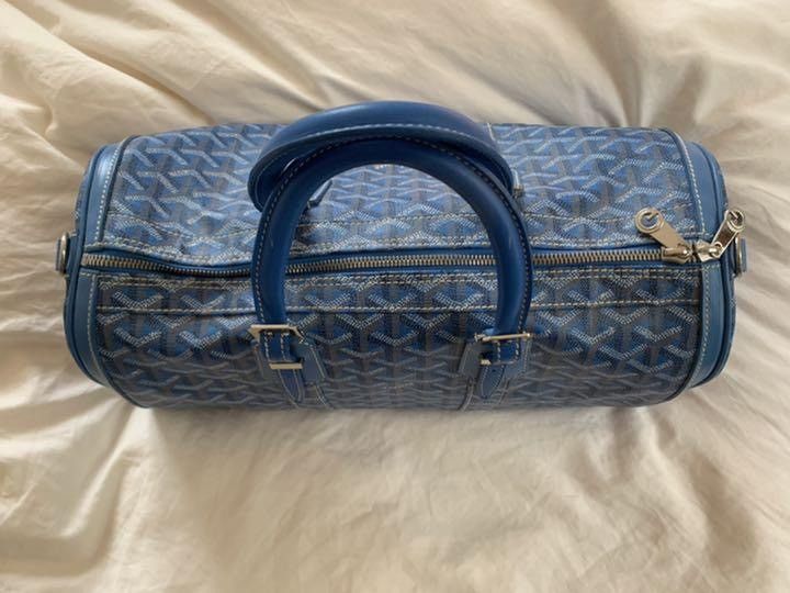 Goyard Blue Goyard Boston Bag Size 34 - 2 Thumbnail