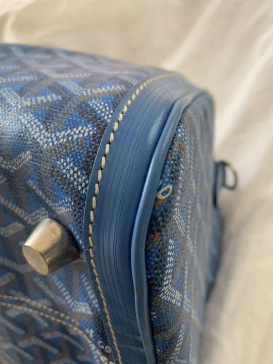 Goyard Blue Goyard Boston Bag Size 34 - 8 Thumbnail