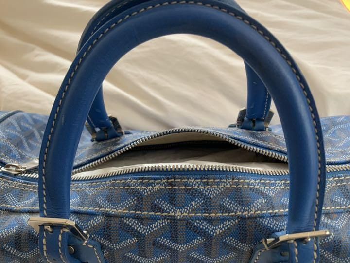 Goyard Blue Goyard Boston Bag Size 34 - 6 Thumbnail