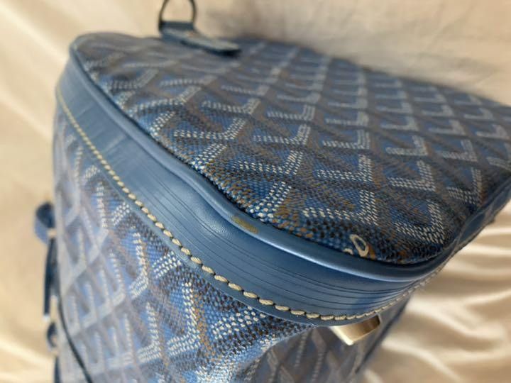 Goyard Blue Goyard Boston Bag Size 34 - 10 Thumbnail