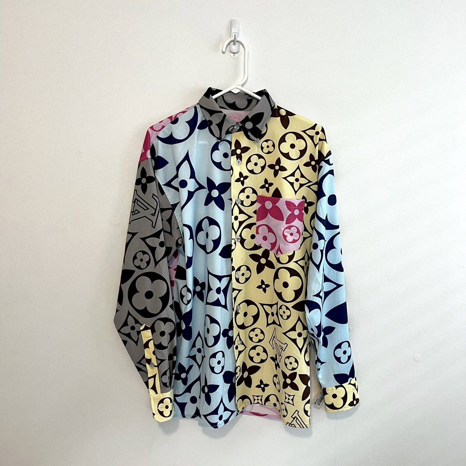Imran Potato Imran Potato LV Louis Button Up Long Sleeve Multi Color Sz M Size US M / EU 48-50 / 2 - 1 Thumbnail