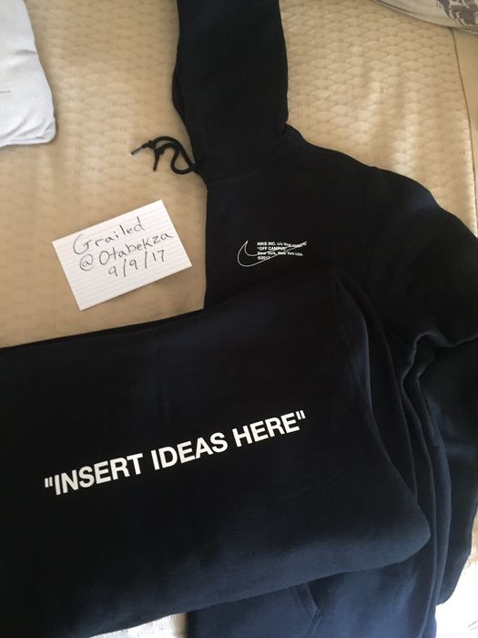 Nike x off discount white off campus hoodie