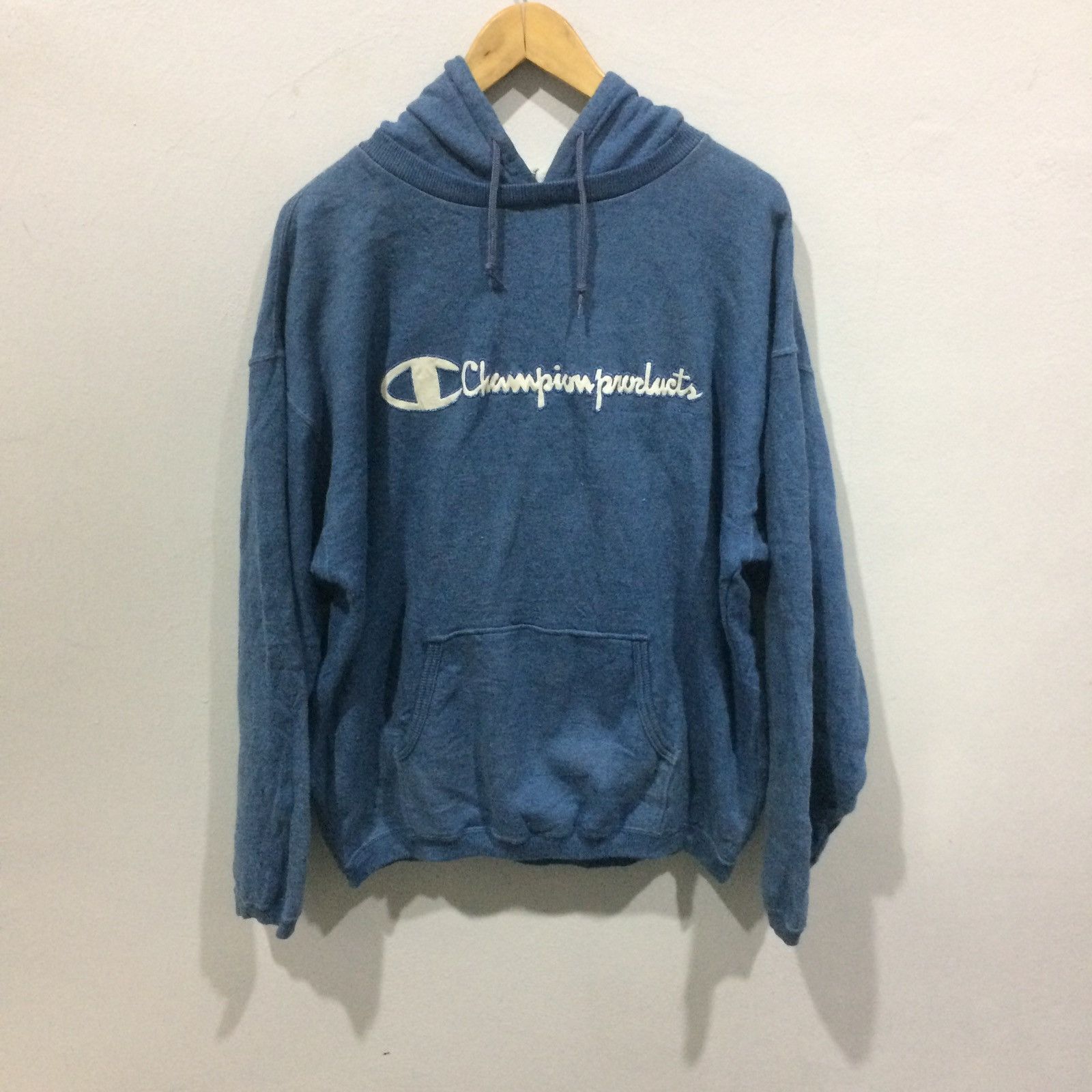 Champion × Vintage Vintage CHAMPION Embroidery Logo Hoodie Size US L / EU 52-54 / 3 - 1 Thumbnail