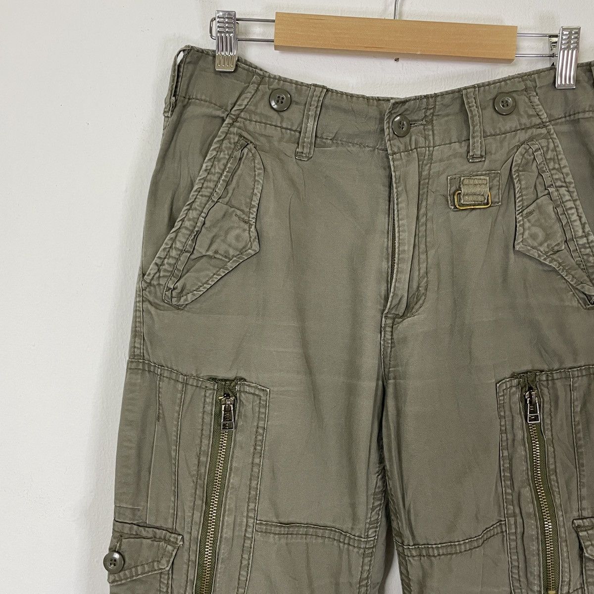 Japanese Brand Vintage Unbranded Tactical 10 Pocket Bondage Cargo Pants Size US 32 / EU 48 - 3 Thumbnail