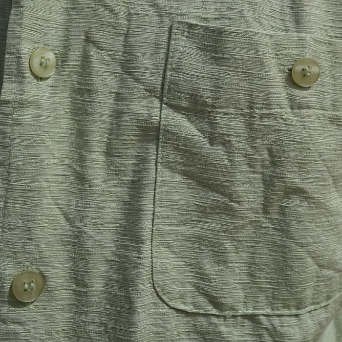 Vintage Pure silk green water shirt | Grailed