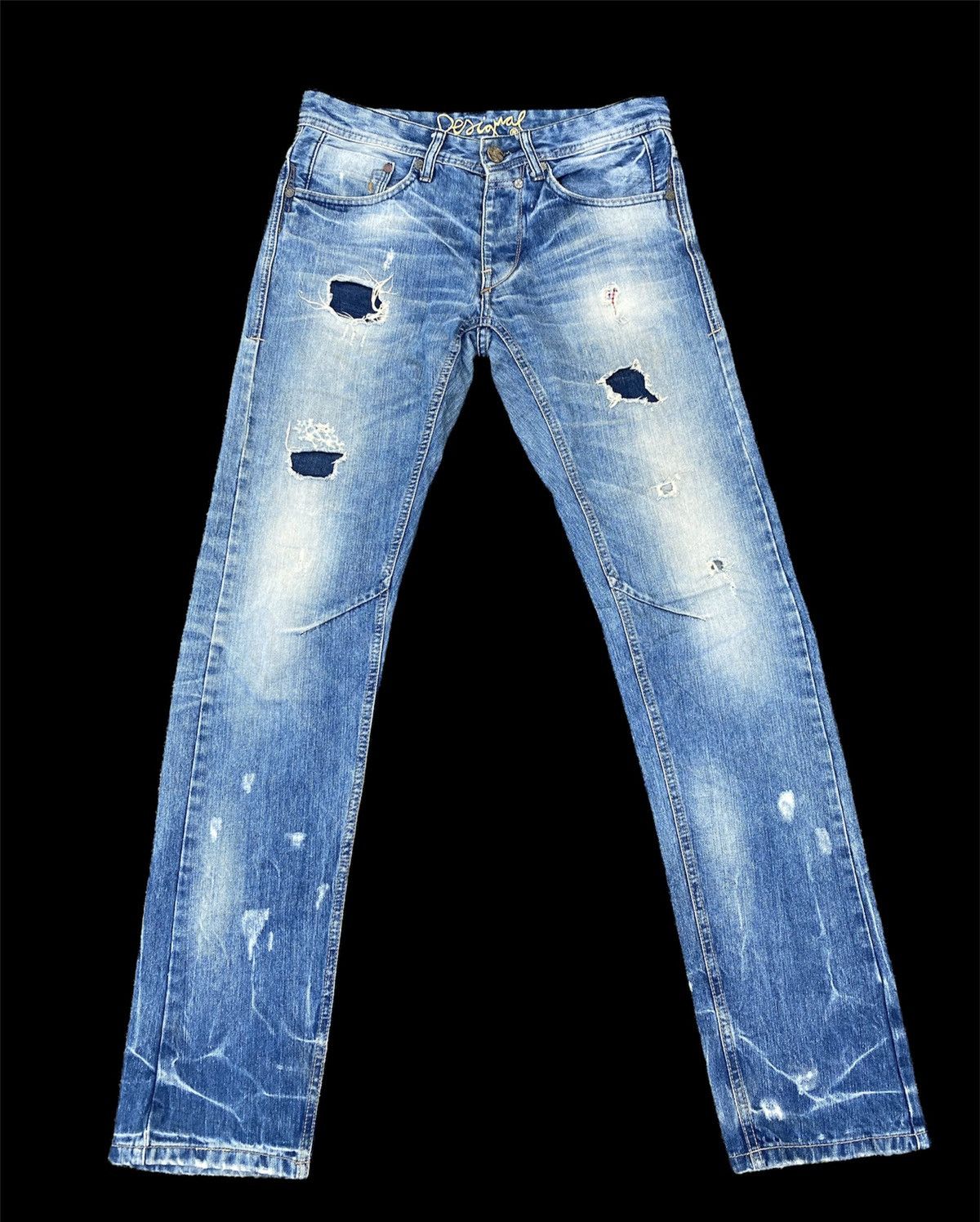 size 32 desigual diatressed jeans